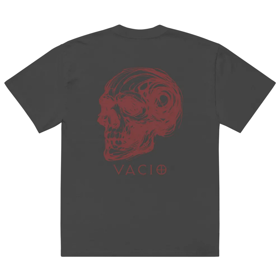 VACIO Skull Swirl Oversized Faded T-Shirt product image (3)