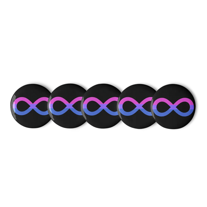Bi Autistic Infinity Pin Set product image (1)