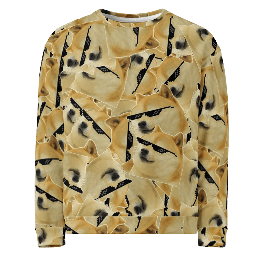 $DOGE Full Printed Unisex Sweatshirt product image (3)