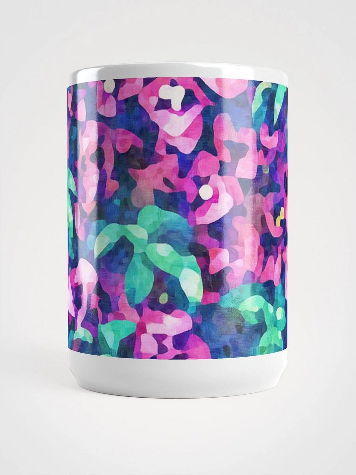 Abstract Graphic | White Coffee Mug | Bougainvillea Floral product image (2)