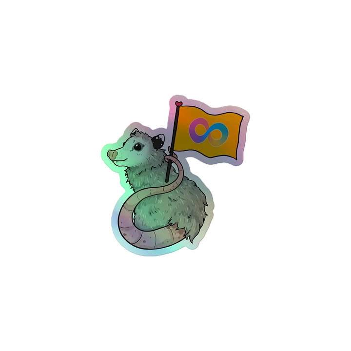 Autism Pride possum holographic stickers product image (1)