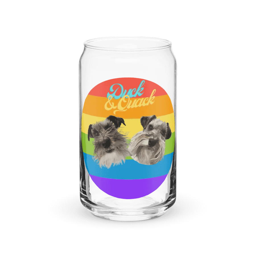Duck and Quack Rainbow Can Glass product image (1)