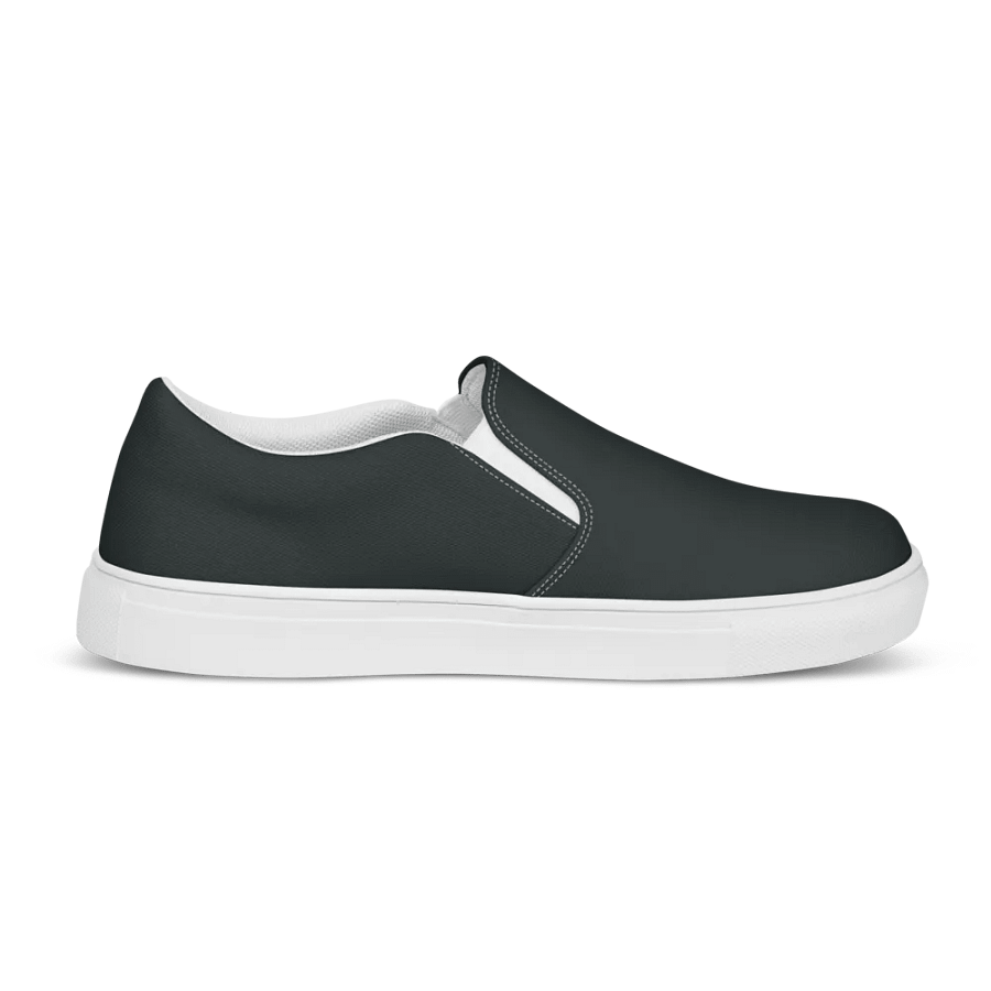 Women's Slip-On Canvas Shoes - Charcoal Gray product image (12)