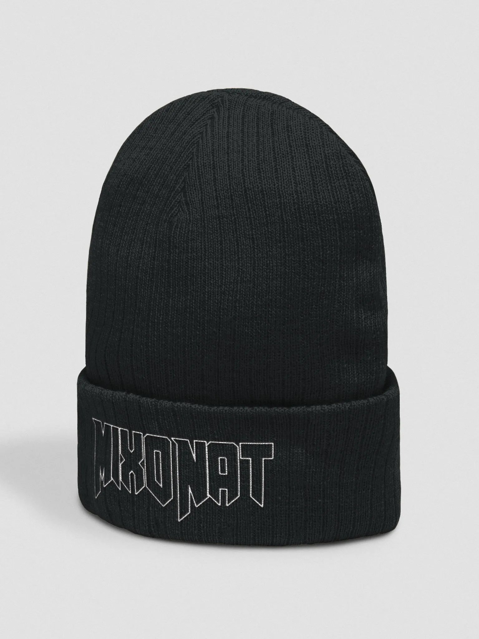 MixoNat White Outline Logo Beanie product image (2)