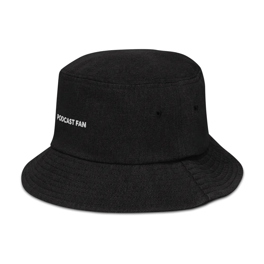 Podcast Fan Denim Bucket Hat product image (4)