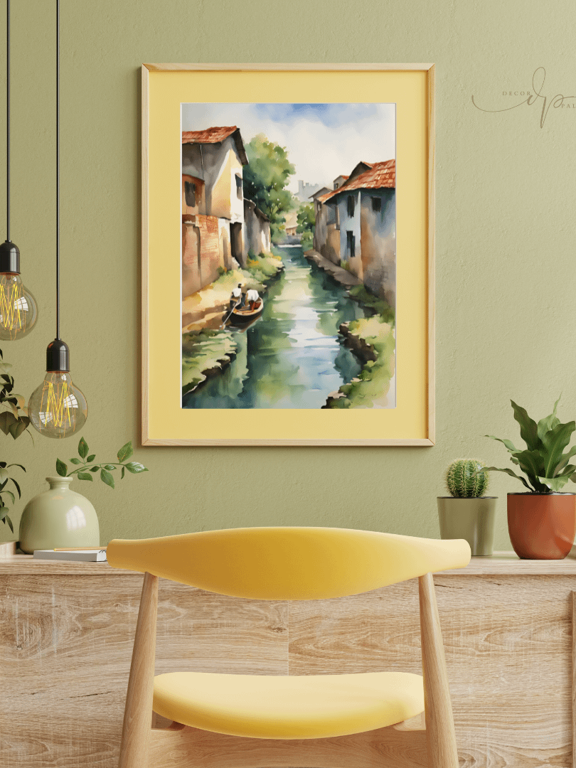 Watercolour Painting Printable Wall Art of BACKWATER product image (4)