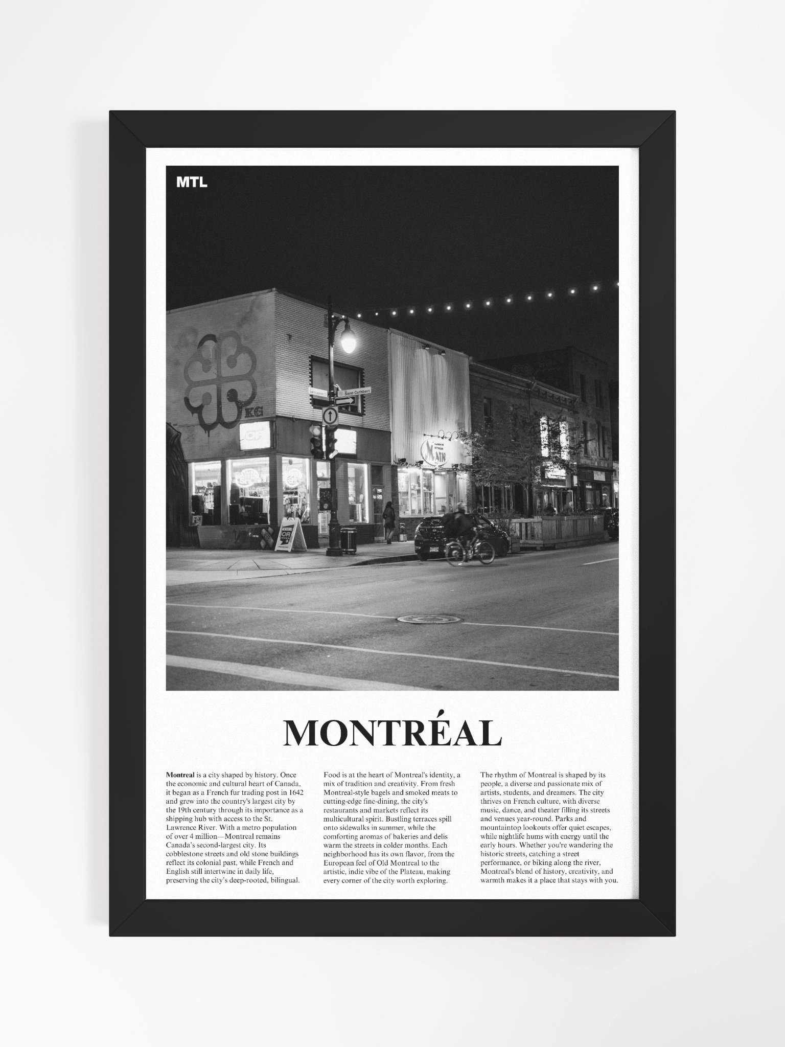 Montreal 02 Newspaper Poster | Framed product image (5)