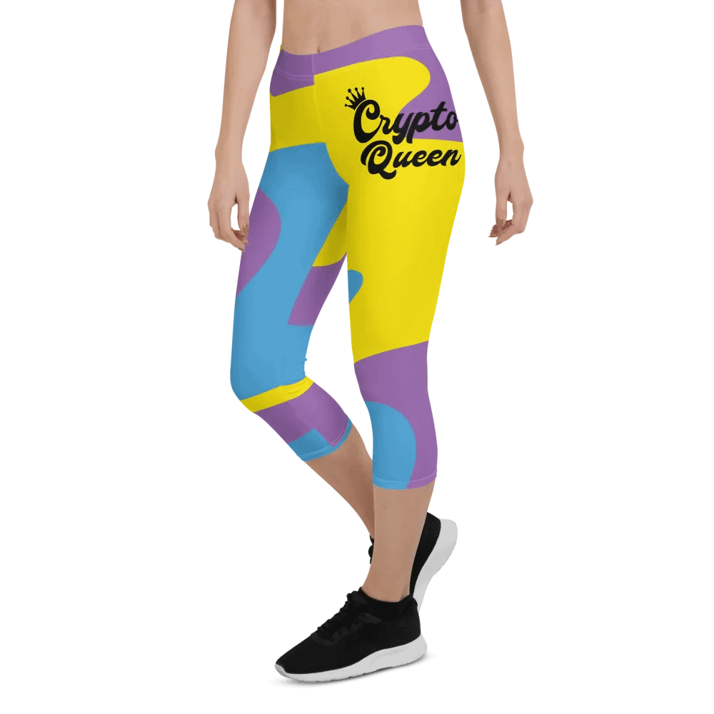 Royal Crypto Queen Capri Leggings product image (5)
