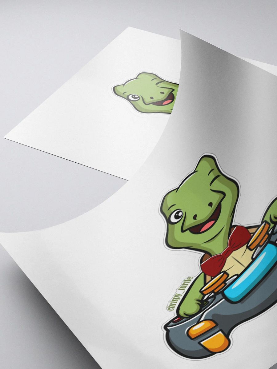 Large single Gamer Turtle sticker product image (4)