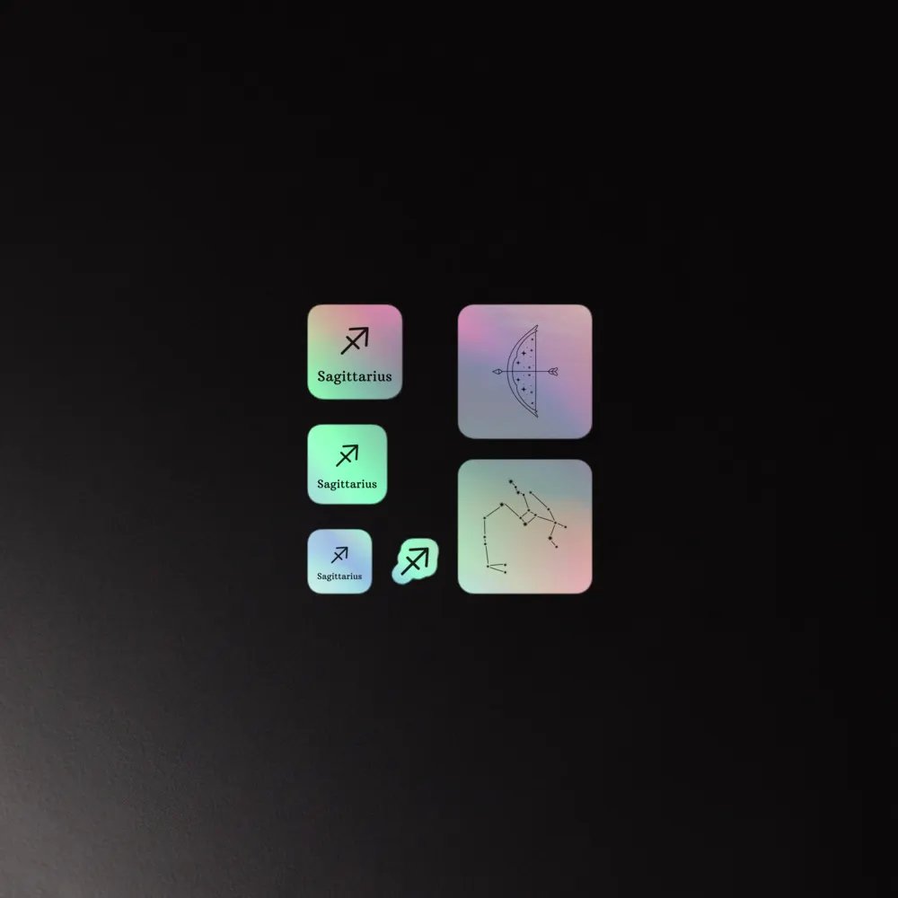 Zodiac Sagittarius - Holographic Sticker Set product image (3)