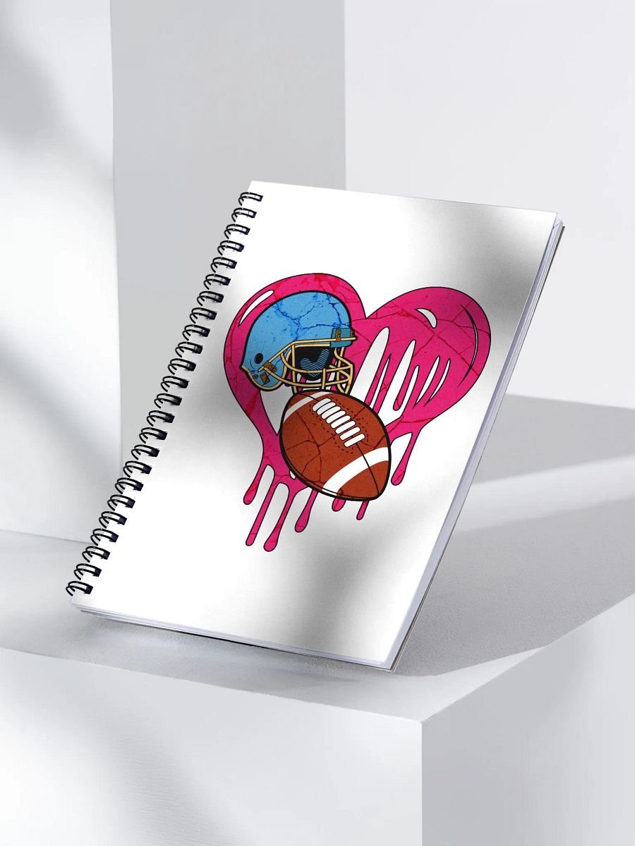 Heart Football Dreams Spiral Notebook product image (2)