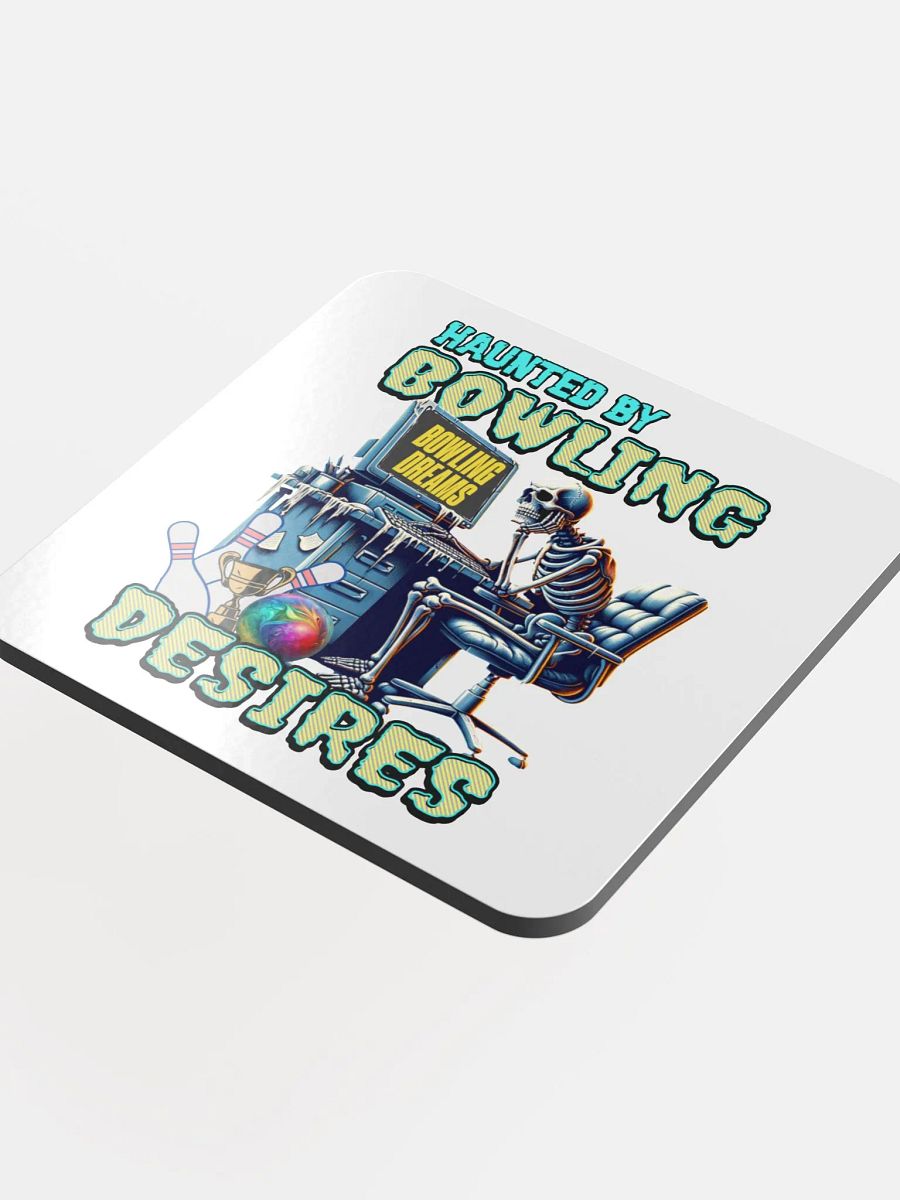 Haunted By Bowling Desires Cork Coaster product image (4)