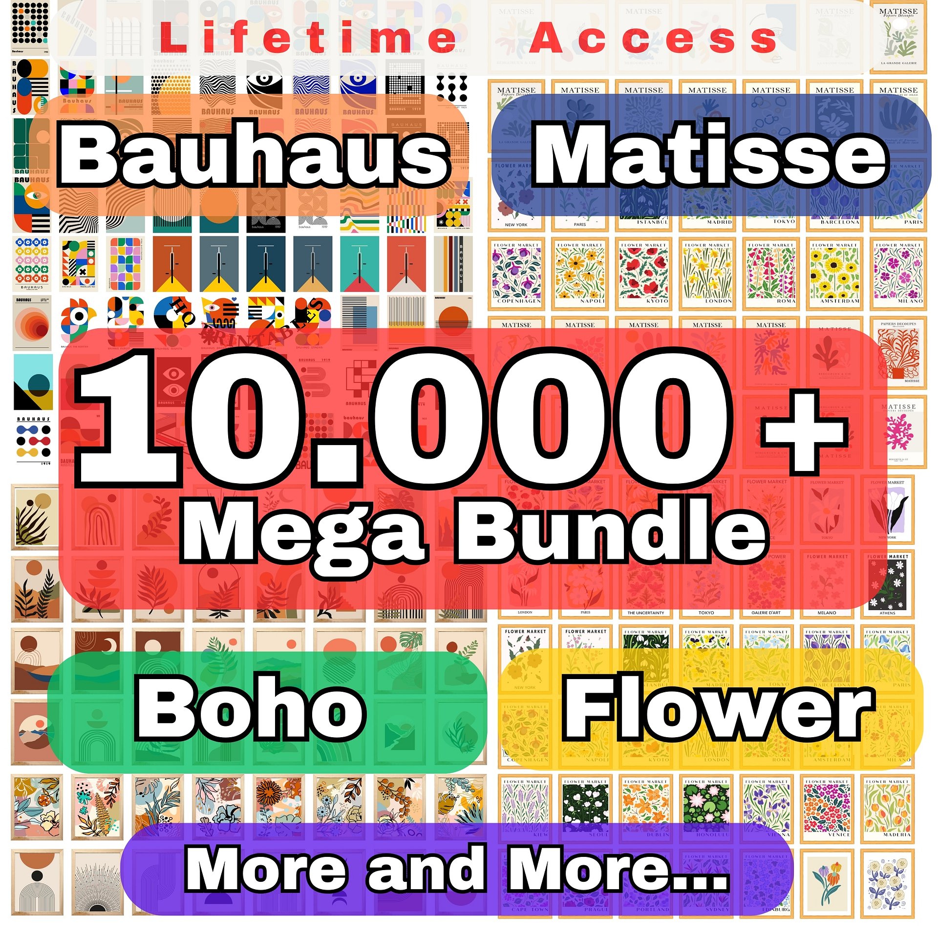 10.000+ Gallery Wall Set Digital Print Art product image (1)