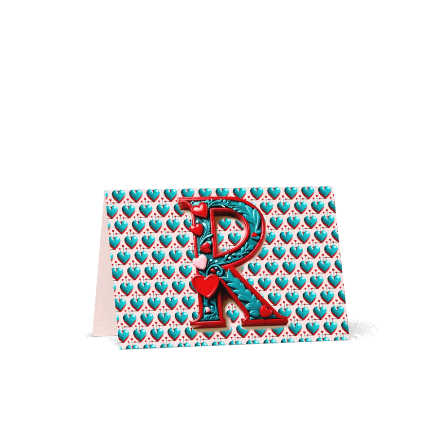 Valentine’s Monogram Letter R(5) Card product image (1)