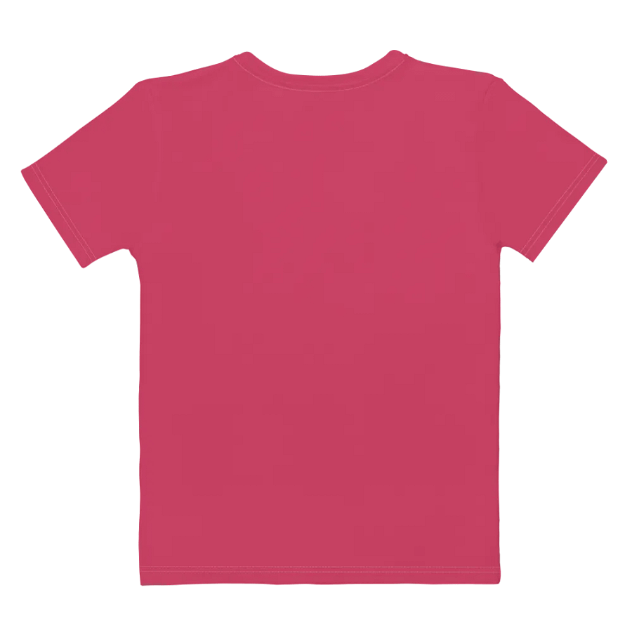 Plain Ruby Red True Summer Women's Crewneck Polyester Heavyweight Premium T-Shirt by Treasure Pie product image (9)