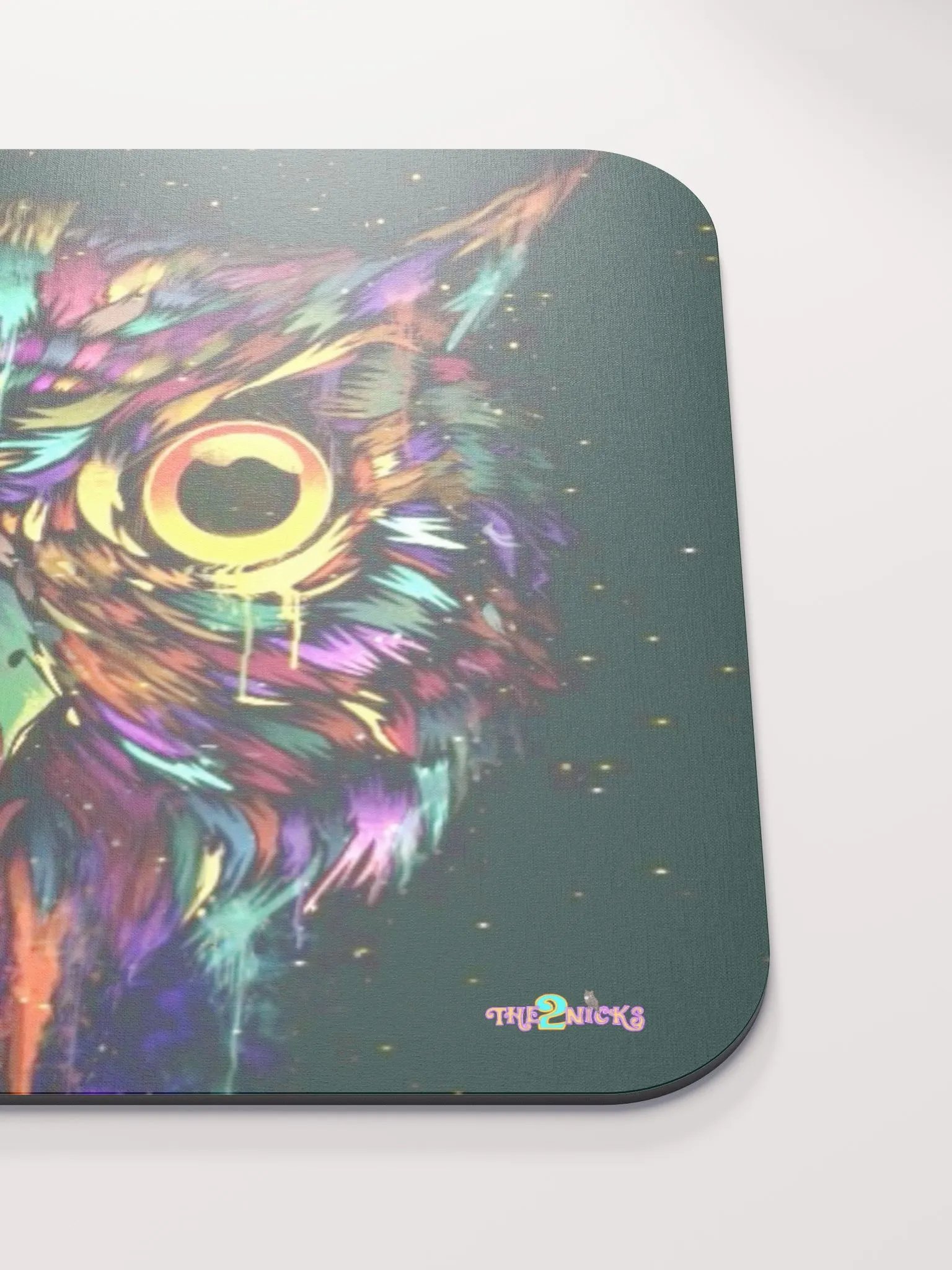 Drippy Owl Classic Mouse Pad (Black) product image (5)