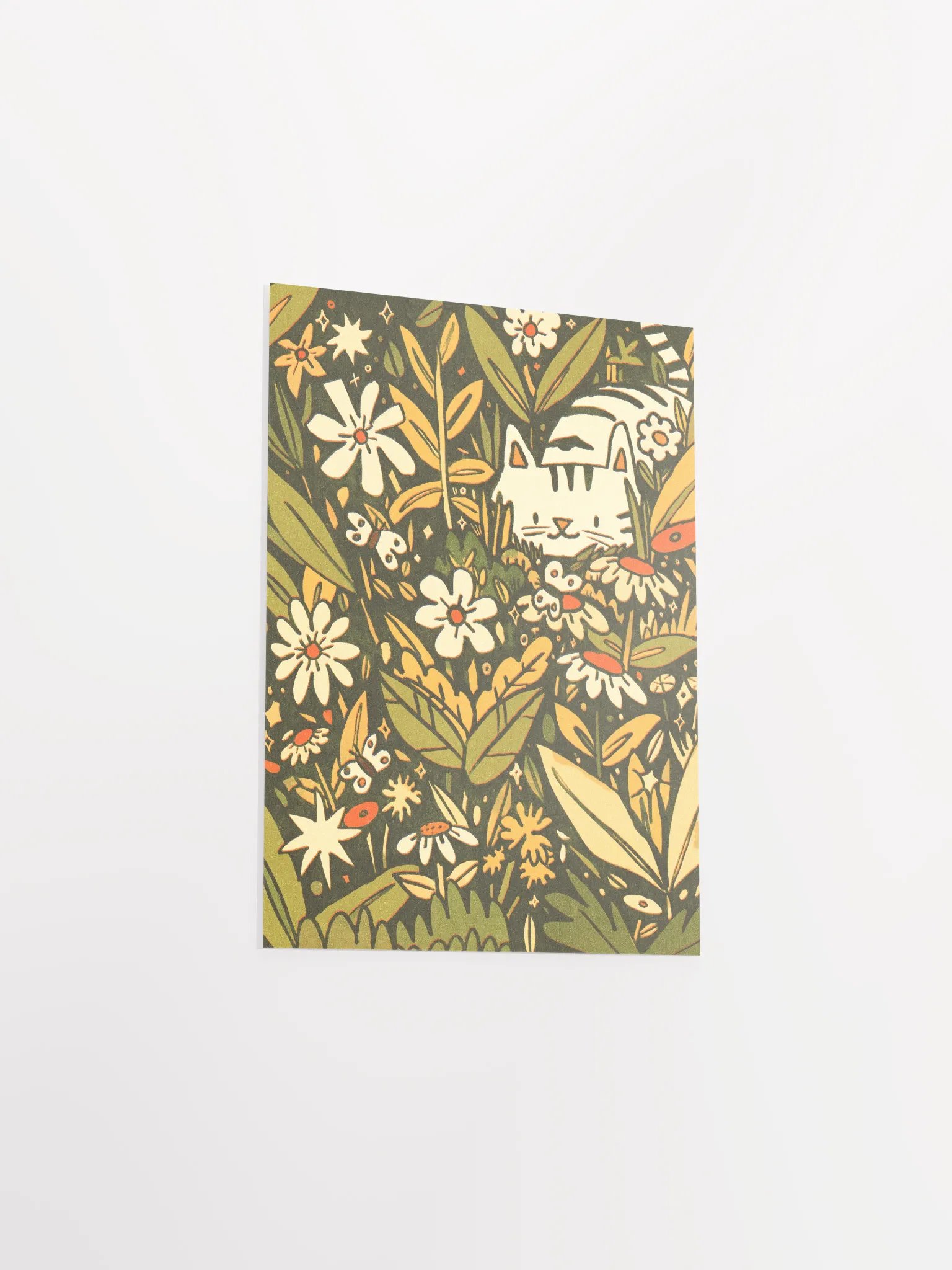 Cat in the Garden Print product image (4)