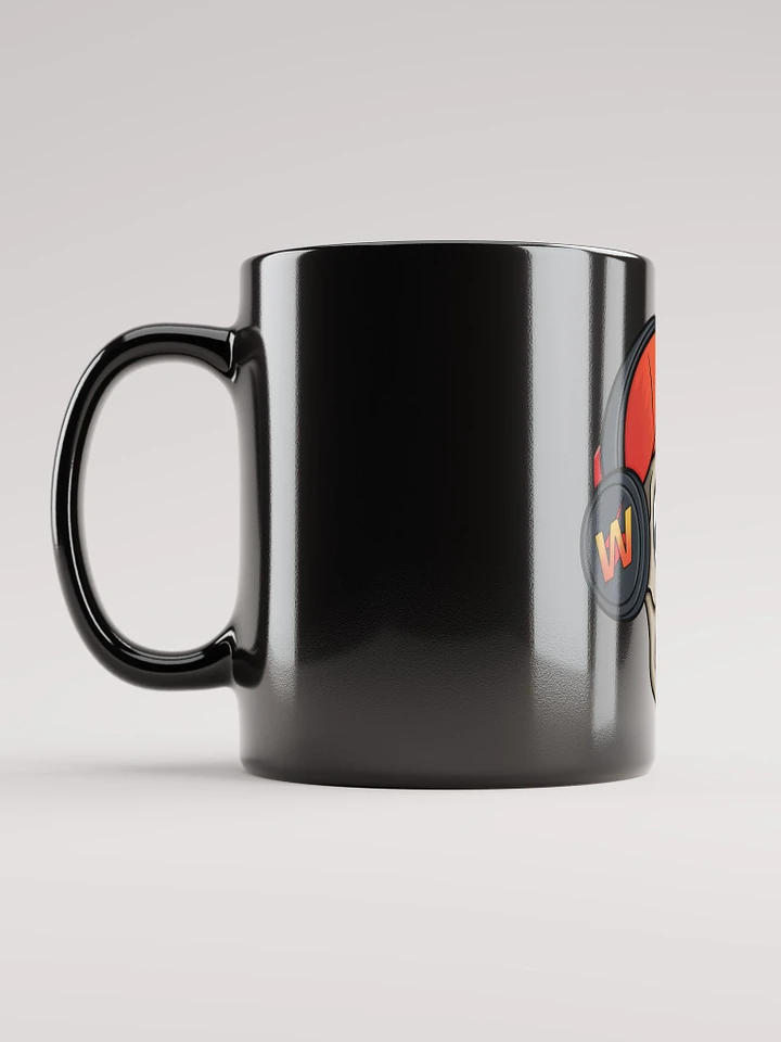 Woolfener Skull Logo Black Glossy Mug product image (1)