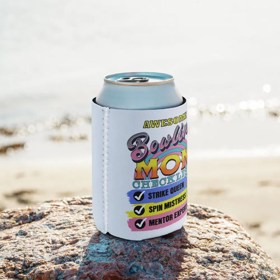 Awesome Bowling Mom Checklist Can Cooler product image (9)