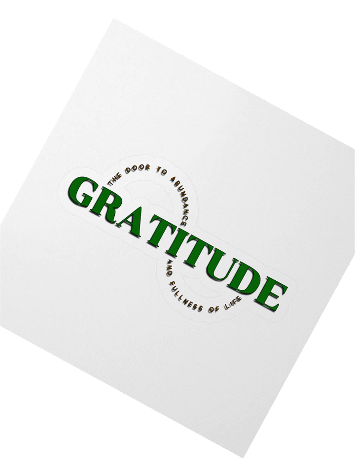 Abundance of Gratitude Kiss Cut Stickers product image (2)