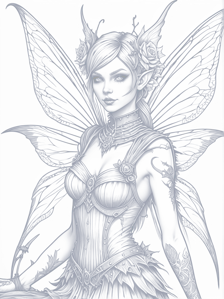 100 Fairies: Coloring Book for Adults and Teens product image (5)