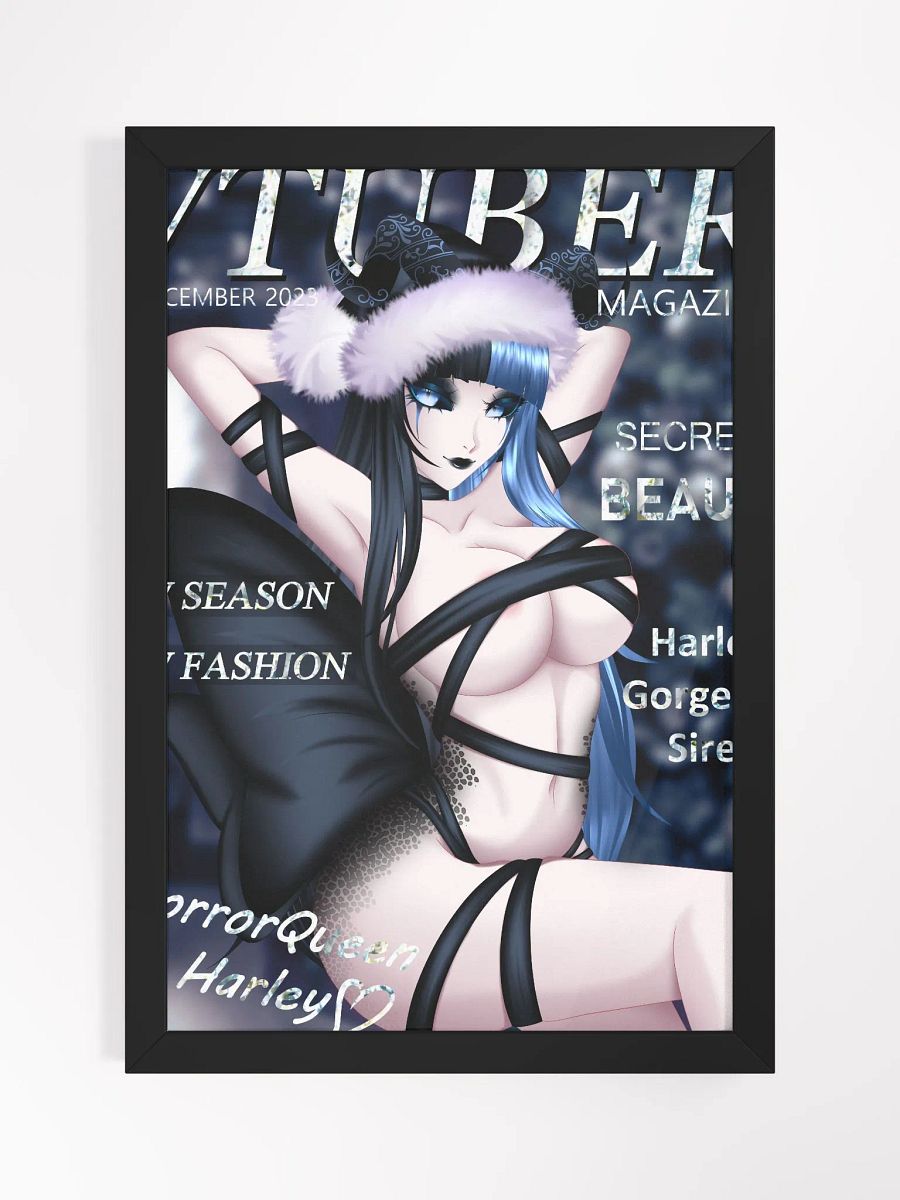 Framed Vtuber Magazine Print (Lewd) product image (1)