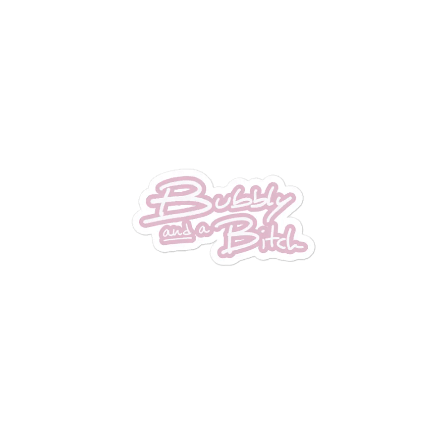 Bubbly and a B*tch (lined design, #E1B9CE) magnet product image (1)