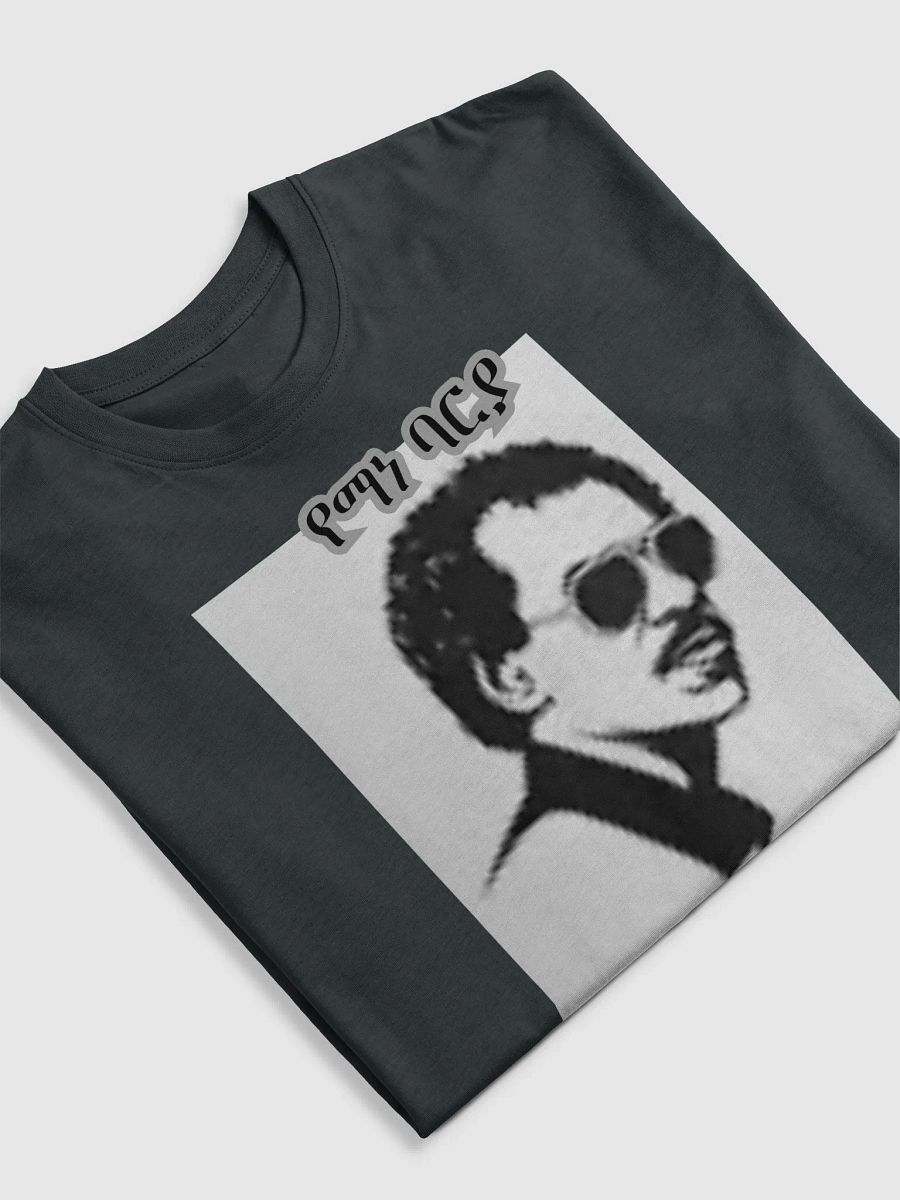 Yemane Barya eritreischer Sänger Mustache Man Stencil Art Tee product image (3)