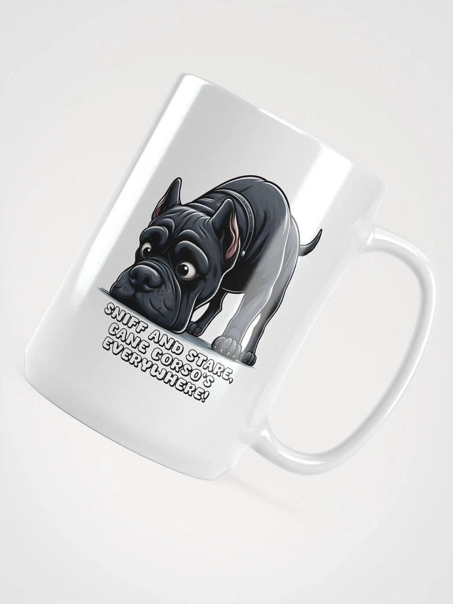 Sniff and Stare Cane Corso Mug – a unique and stylish coffee mug that every Cane Corso lover will adore! product image (3)
