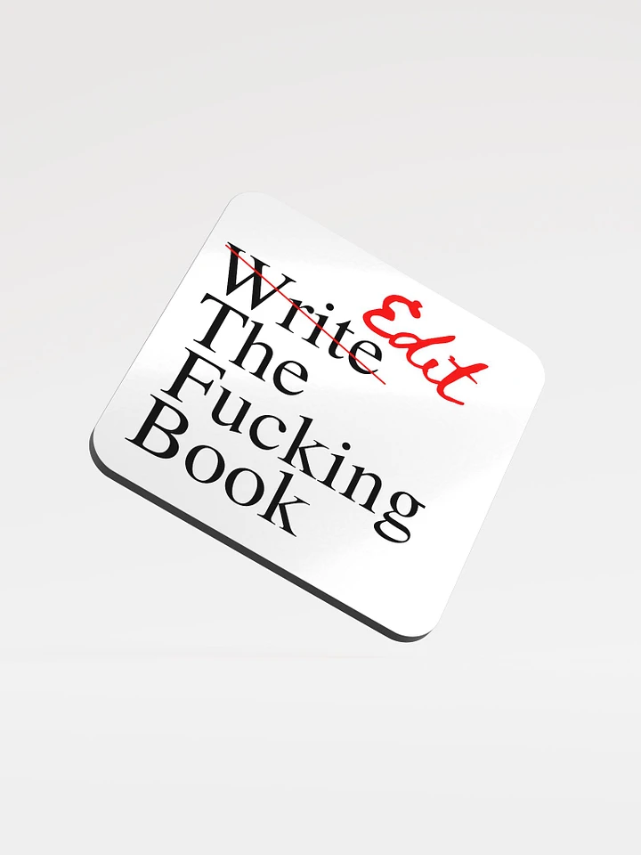 Edit the Fucking Book Cork Coaster product image (1)