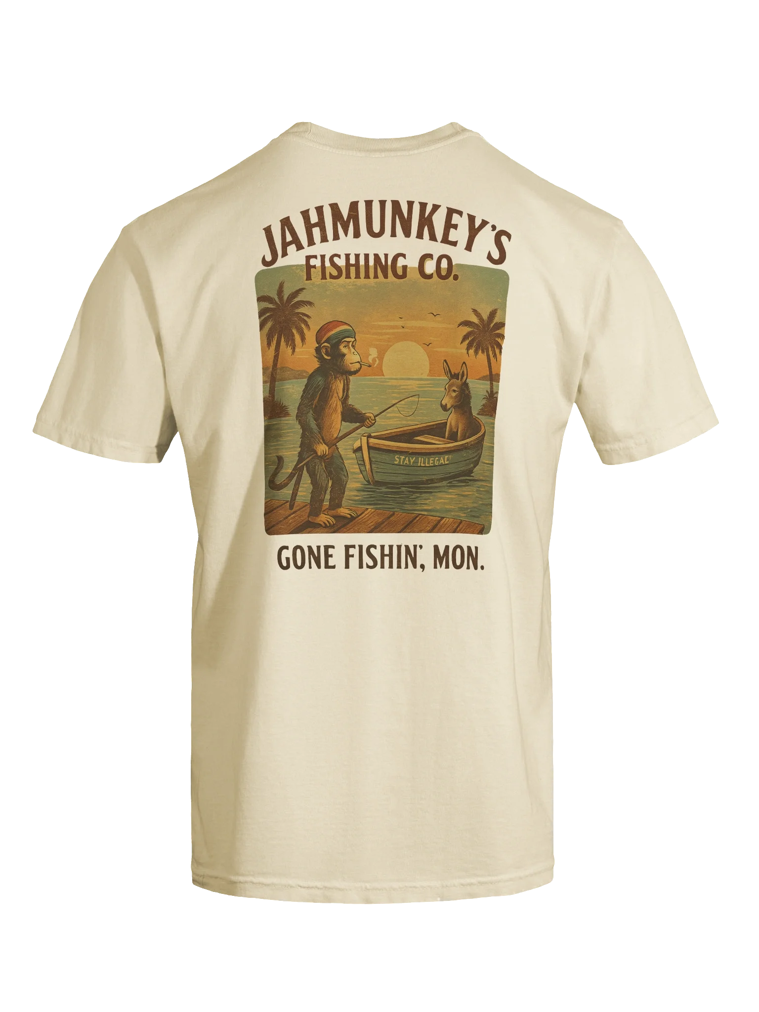Jahmunkey Gone Fishing Tee product image (9)
