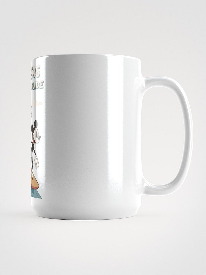 Retro Surfing Mice White Glossy Mug product image (1)
