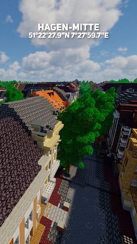 DIESE Orte in #deutschland bauen WIR aktuell in #minecraft #hagen #würzburg #frankfurt #köln #btegermany #bte #buildtheearth