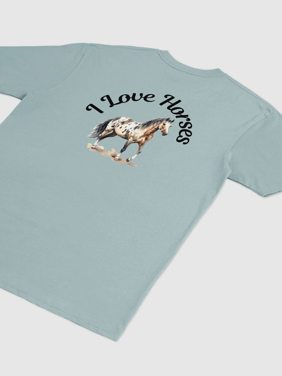 I Love Horses 001 Cotton Heritage Men's Premium Heavyweight Tee Light Colours product image (4)