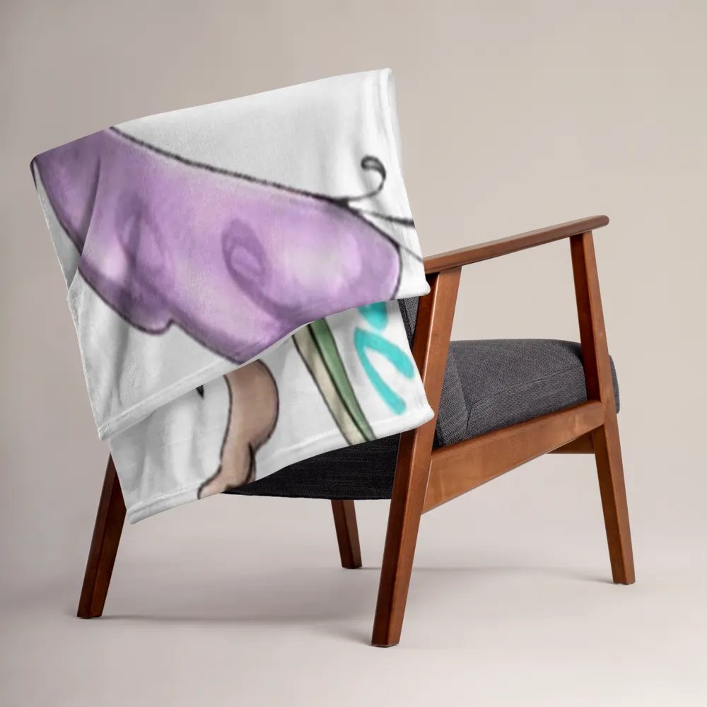 Whimsical Fairy and Dragon Throw Blanket product image (15)