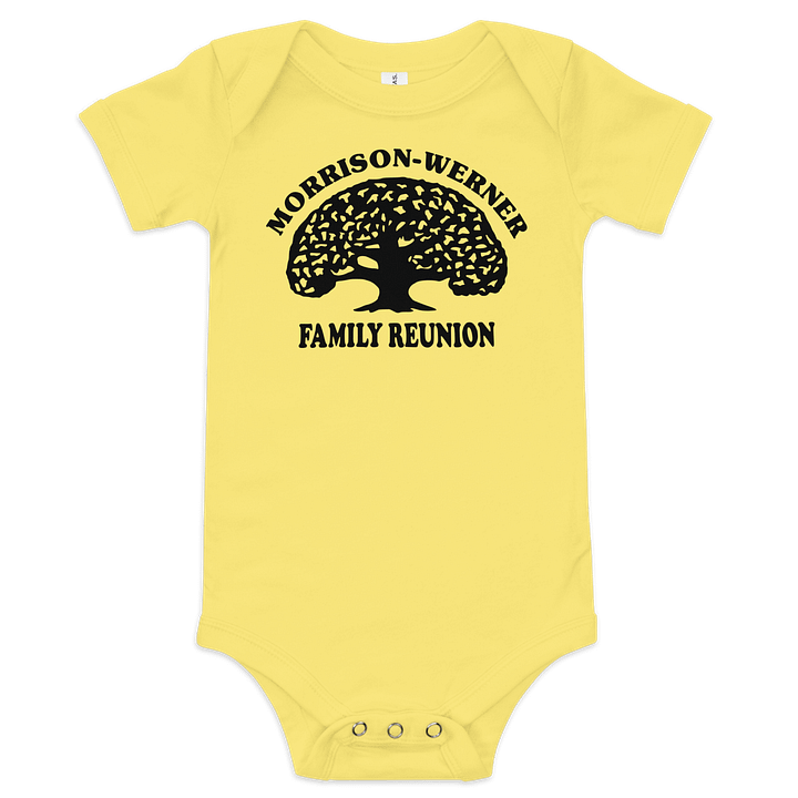 "Morrison-Werner Family Tree" Baby One Piece (Light) product image (1)