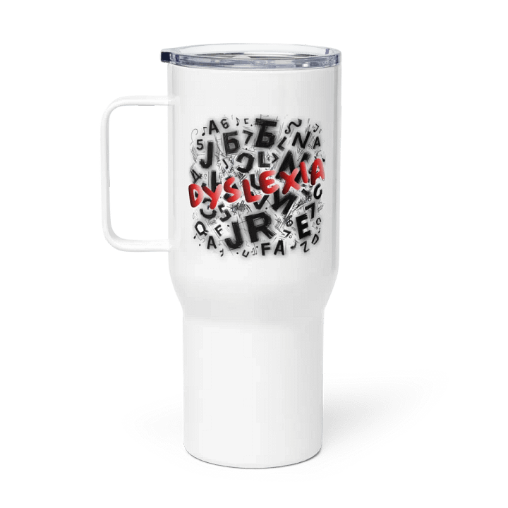 Dyslexia: My Letters Dance Travel Mug with a Handle product image (1)
