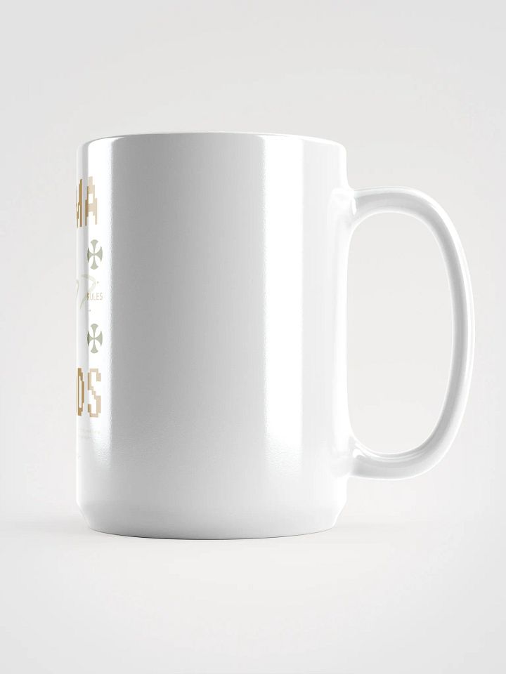 Karma Stands White Glossy Mug product image (1)