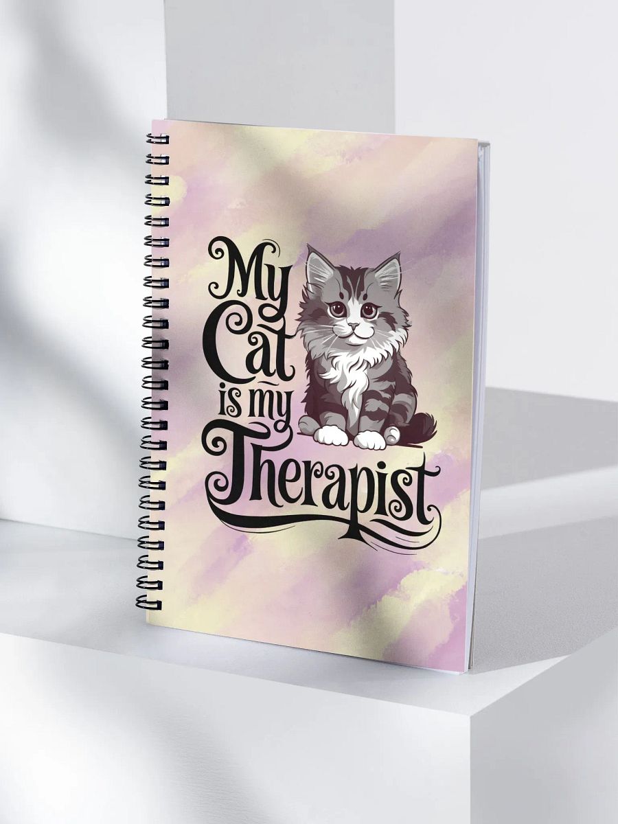 My Cat is My Therapist Spiral Notebook product image (4)