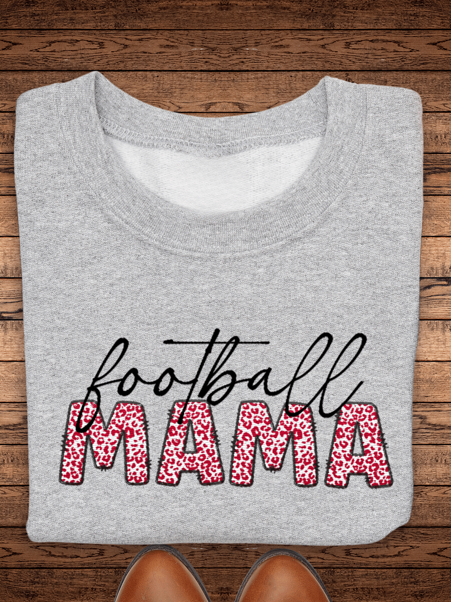 Embroidered Football MAMA Sweatshirt product image (1)