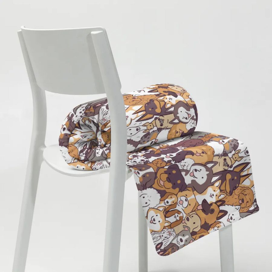 Whimsical Dogs Throw Blanket product image (8)