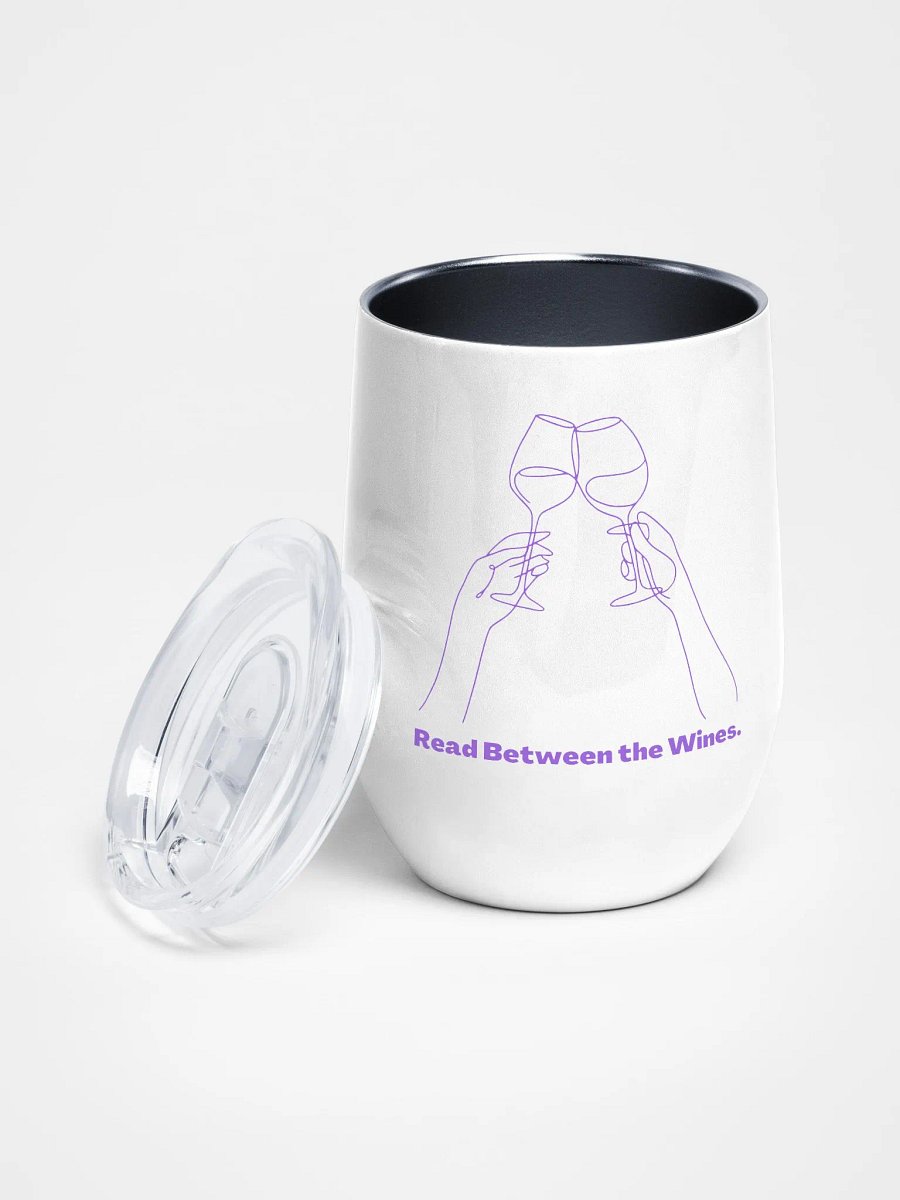 Wine Tumbler "Read Between the Wines" Purple product image (1)