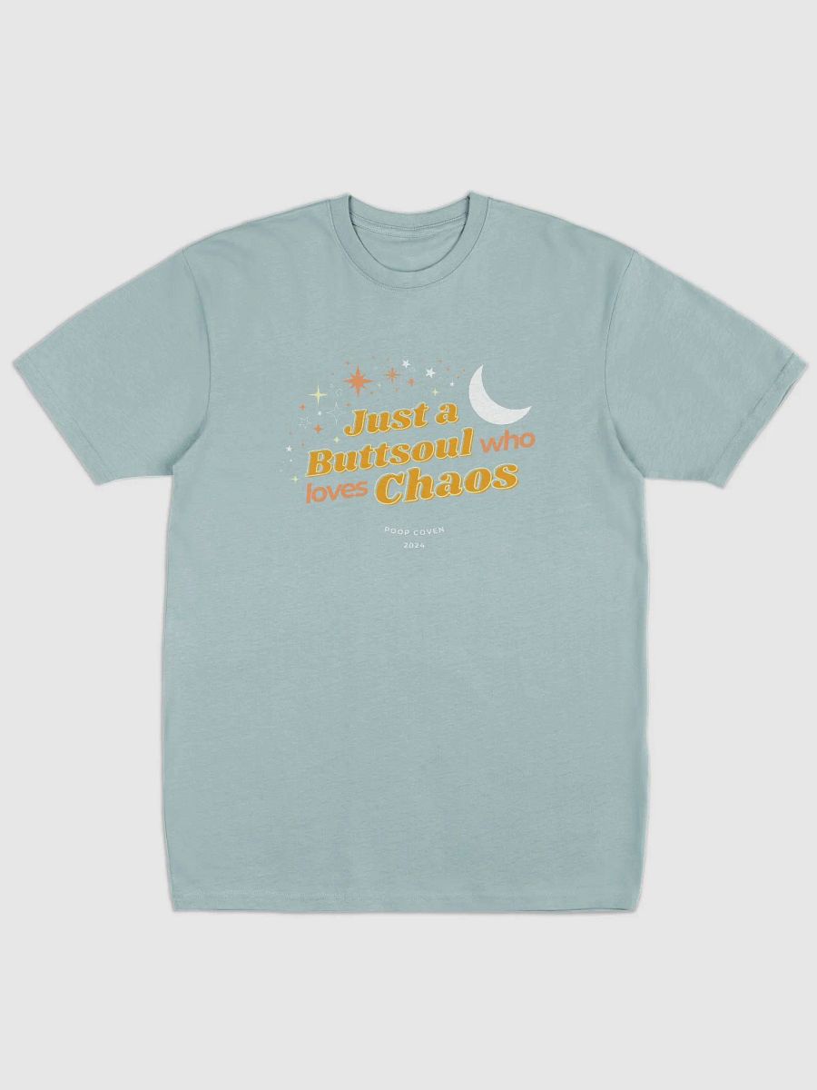 Just a Buttsoul Who Loves Chaos soft t-shirt product image (5)