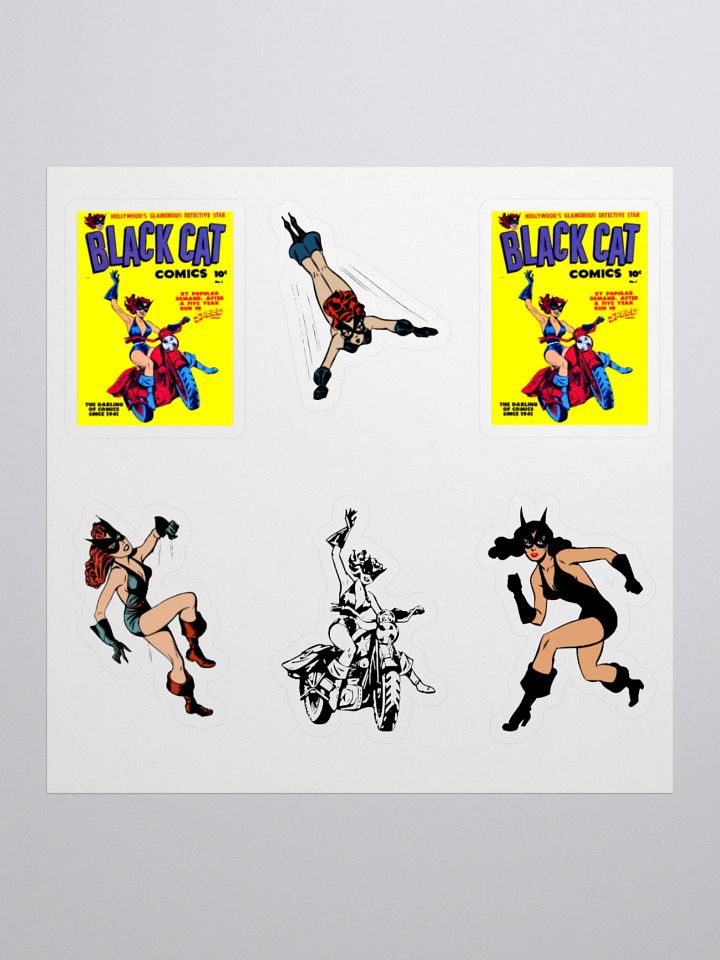 "Black Cat" Harvey Comic Sticker Set product image (1)
