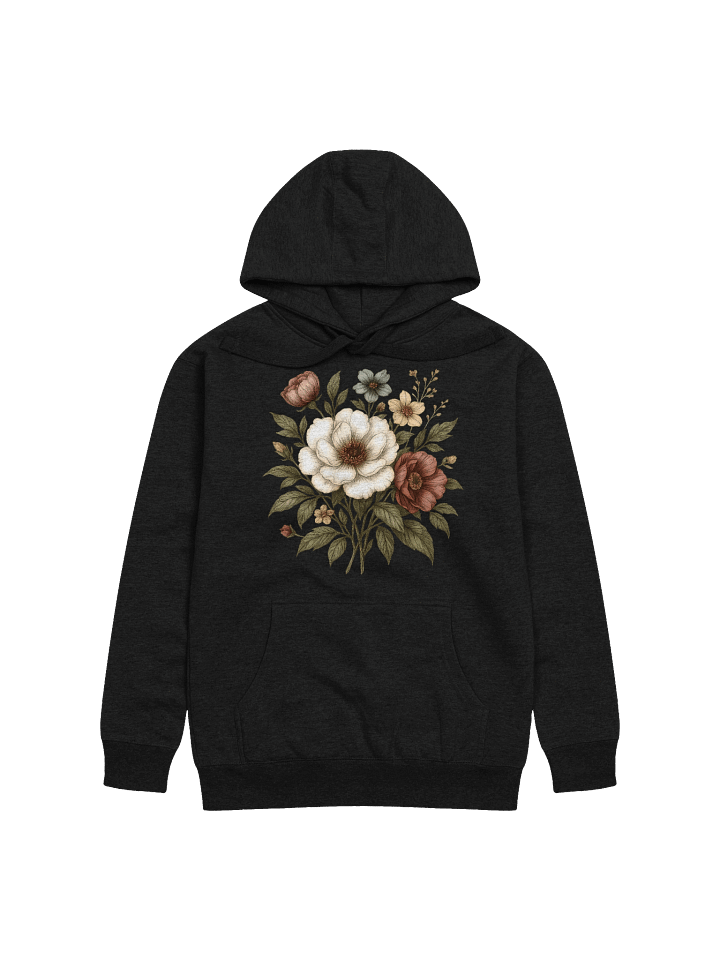 Cottagecore Floral Hoodie – Vintage Botanical Boho Sweatshirt | Cozy Aesthetic Hoodie for Women product image (3)
