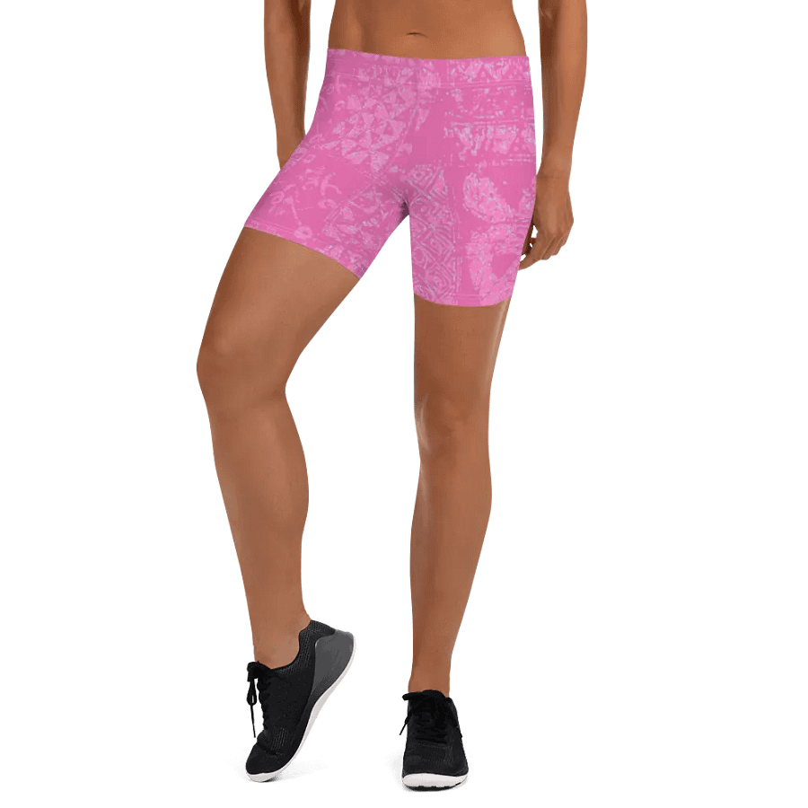 Pink and Light Blue Unity Print Shorts product image (7)