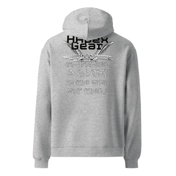 Unisex Premium Oversized Hoodie - Embroidered - Co Founder A Ghost - Black HApex Gear Black Logo product image (1)