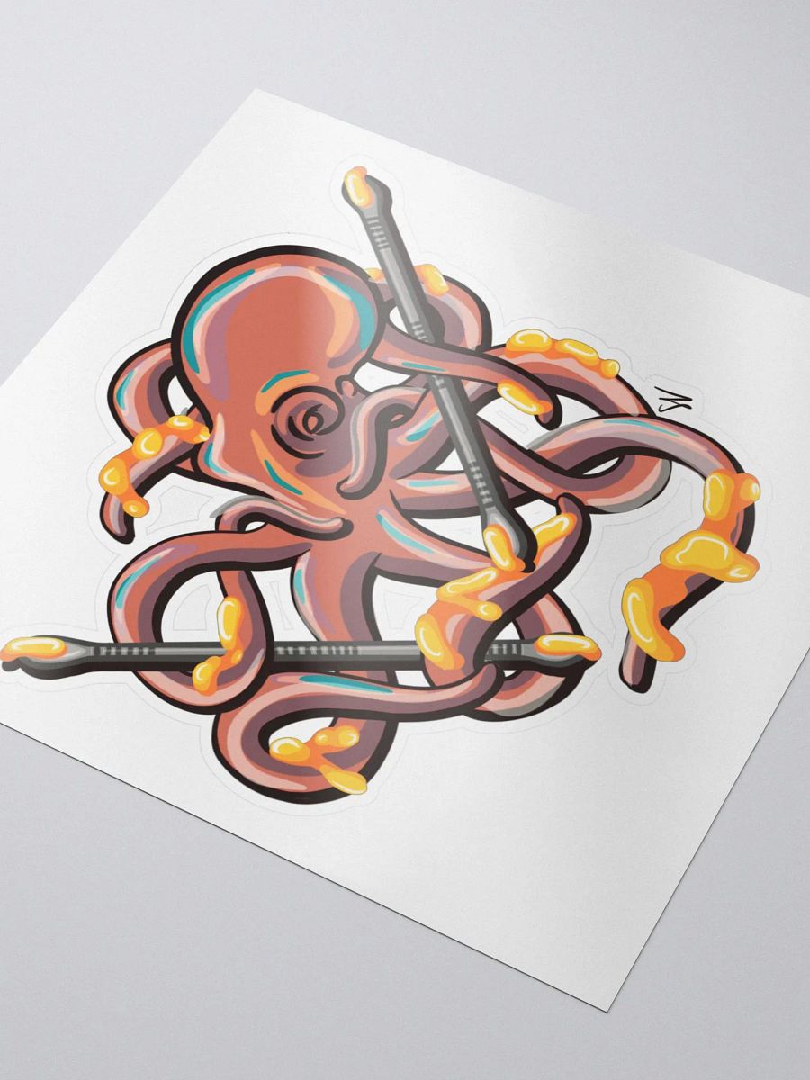 Dabbing Septopus Die Cut Sticker product image (5)