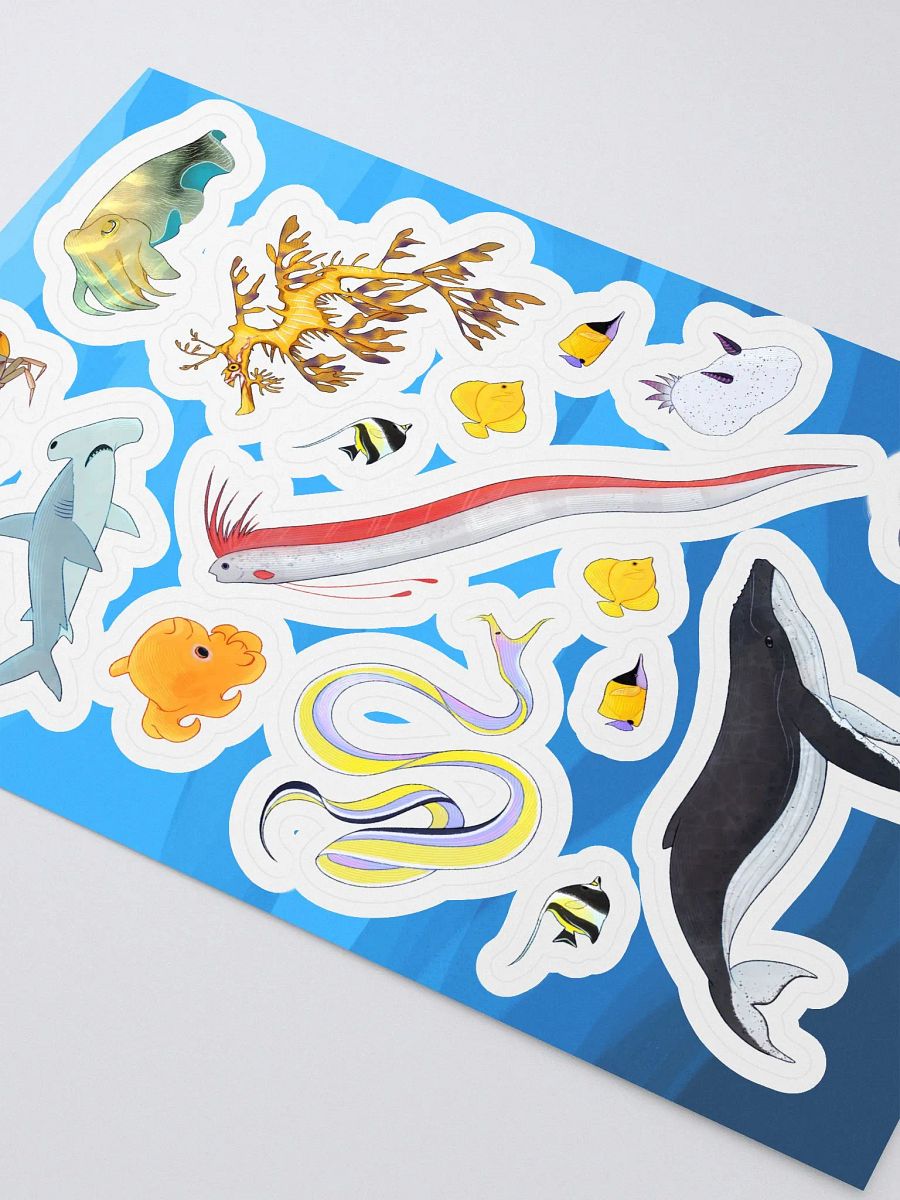 Silly Little Guys in the Ocean - Sticker Sheet product image (3)