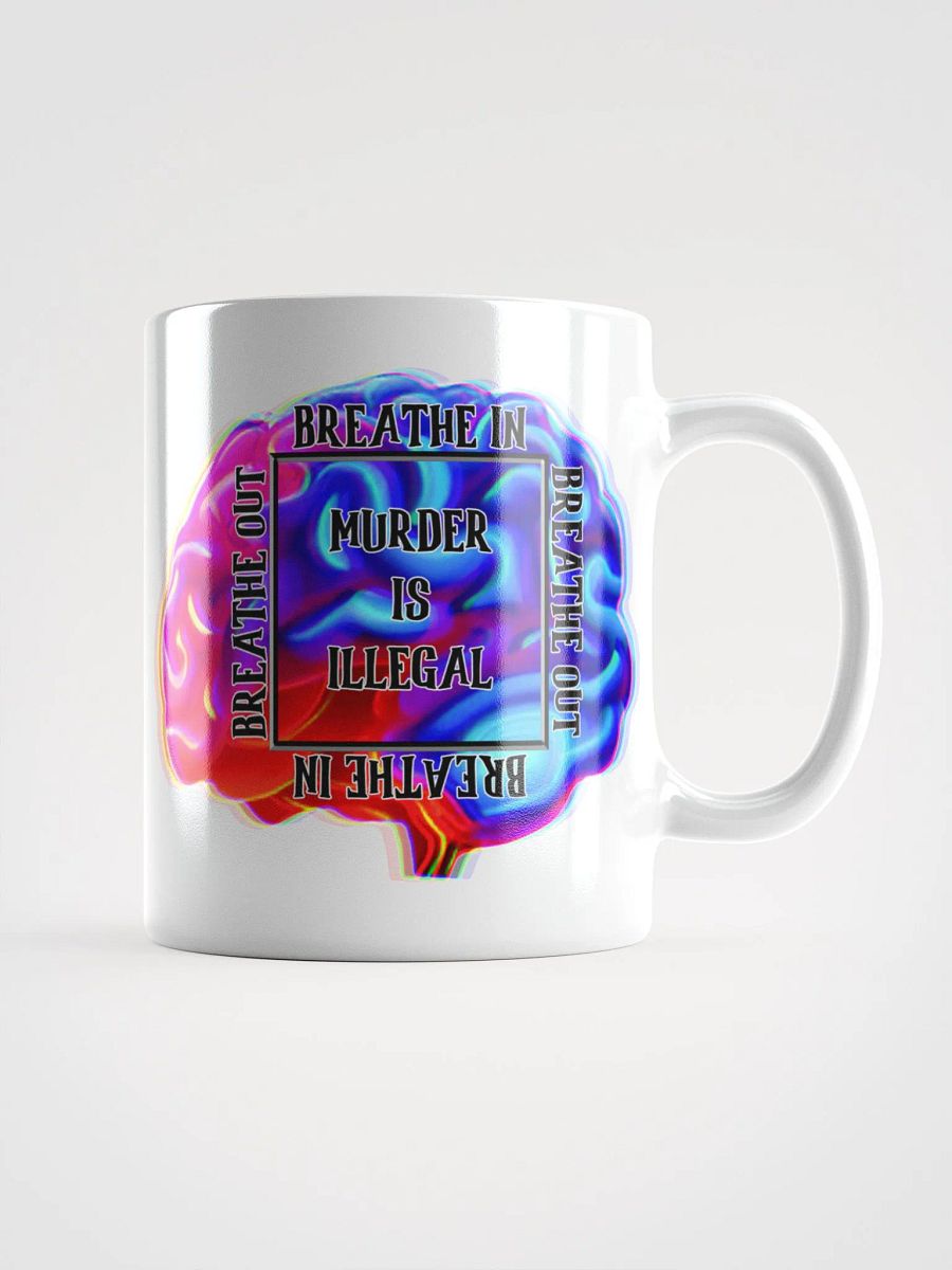Breathe White Glossy Mug product image (1)